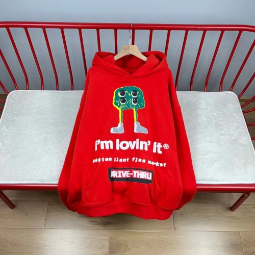 High Street loose four eyes foam print hoodie