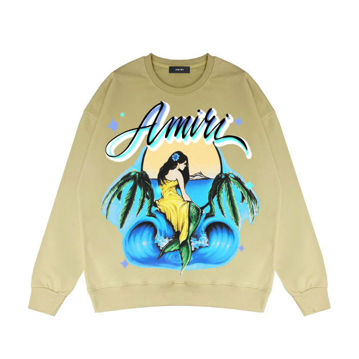 Oil Painting Beauty Print Crew Neck Sweatshirt 9 colors