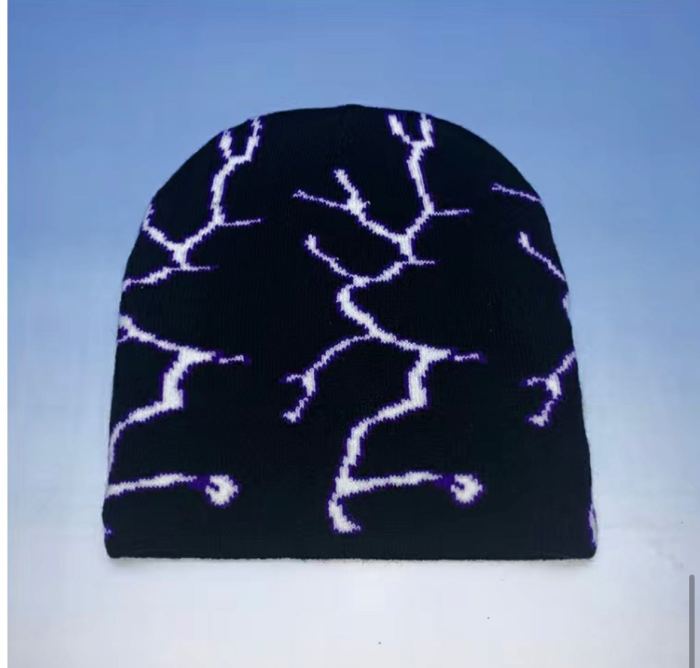 [Buy More Save More] Lightning Spider Web Cloud Punk Knit Cold Hat 9 colors