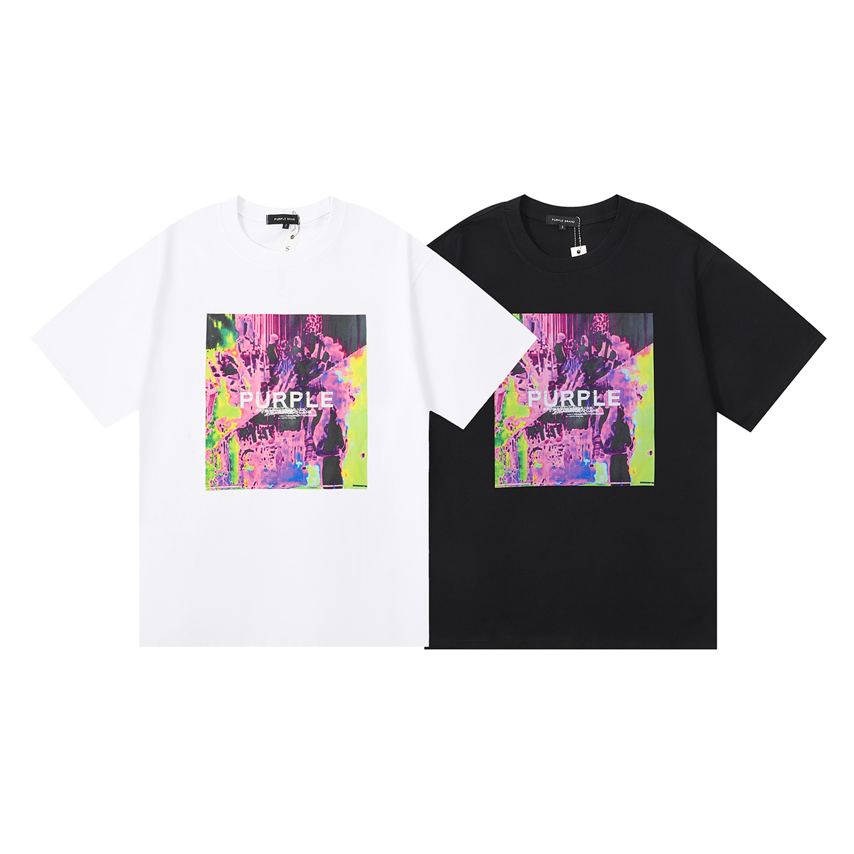 [buy more save more] abstract elements printed casual tee 2 colors