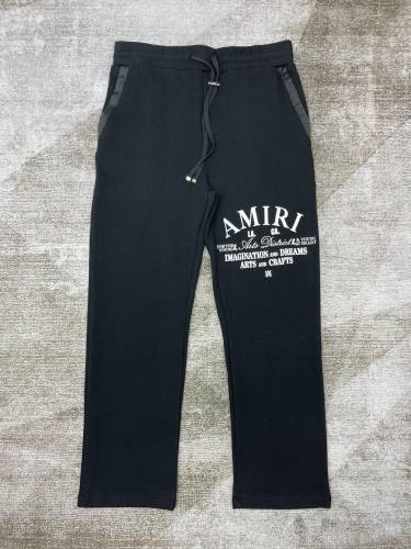 1:1 quality version Straight-leg pants with one-sided monogram print