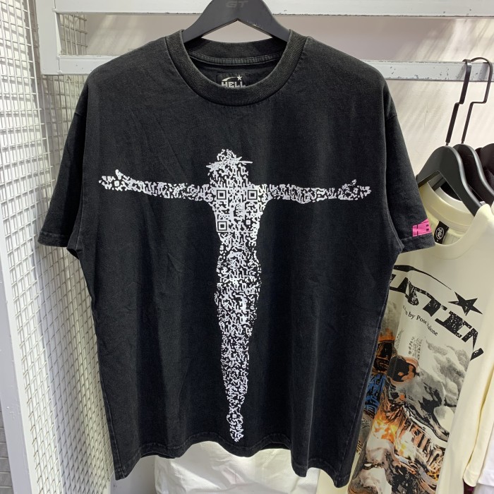 1:1 quality version Cross Pixel Style Vintage Washed tee