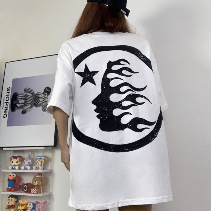 1:1 quality version Reversible Exaggerated Large Logo Print tee