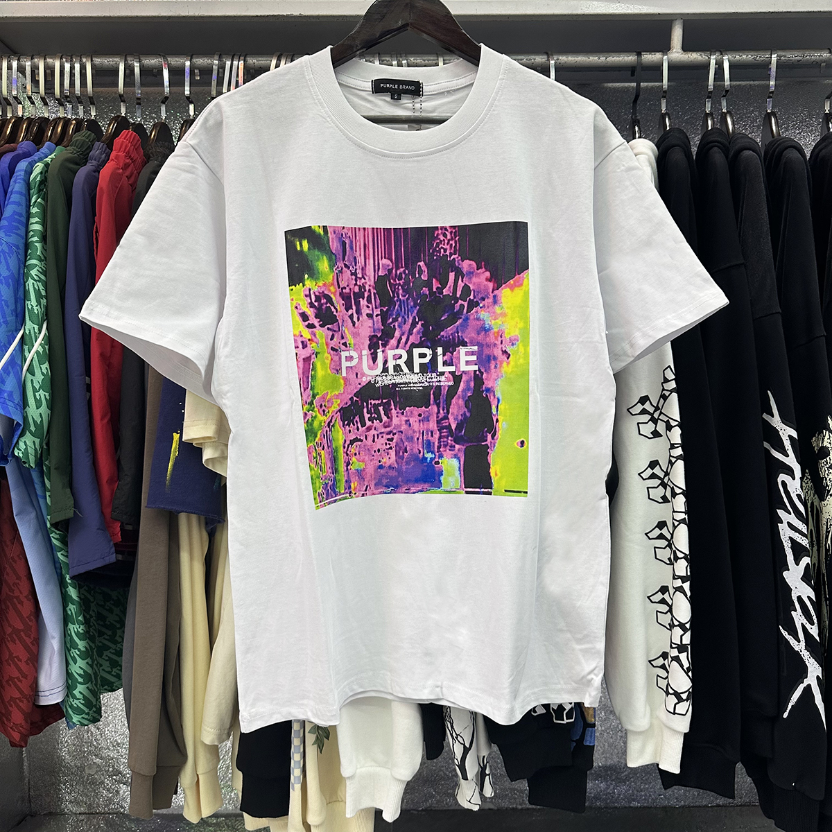 [buy more save more] abstract elements printed casual tee 2 colors