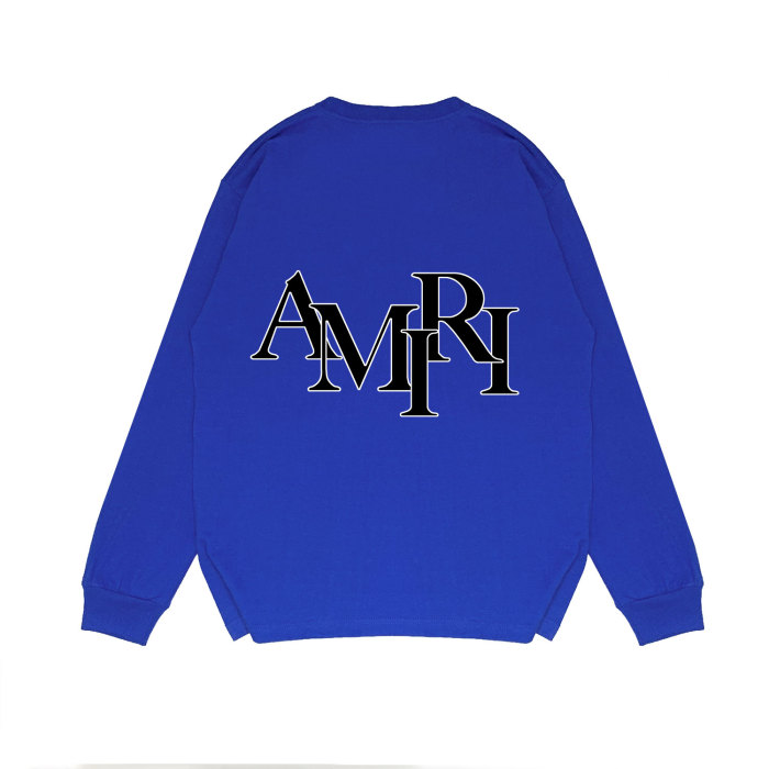 Overlapping Letter Print Long Sleeve T-Shirt 24 colors