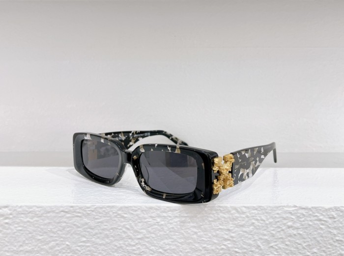 1:1 quality version Rectangular thick frame sunglasses 6 colors