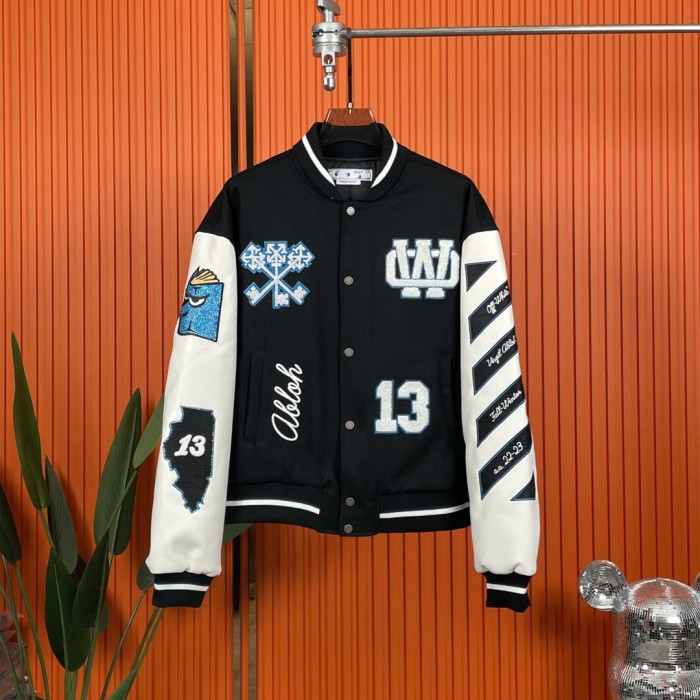[Buy More Save More][Including comparative images of RepDog and other seller] 1:1 quality version Key Witch Stamped Baseball Jacket