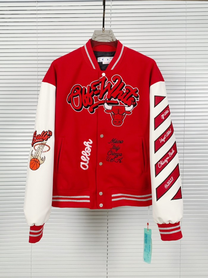 [Including comparative images of RepDog and other seller] 1:1 quality version Patchwork Leather Embroidered Baseball Jacket 2 colors