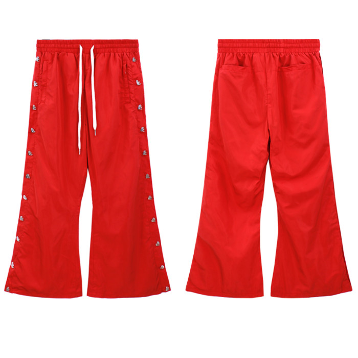 1:1 quality version Straight leg, loose-fitting button-down pants with ribs 3 colors