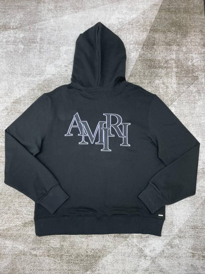 1:1 quality version Small embroidered  logo on left side Hoodie