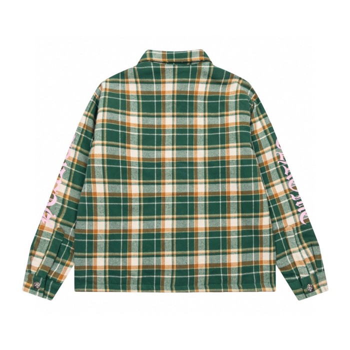 [buy more save more] Plaid Silver Trimmed  Cotton Jacket Shirt 3 colors