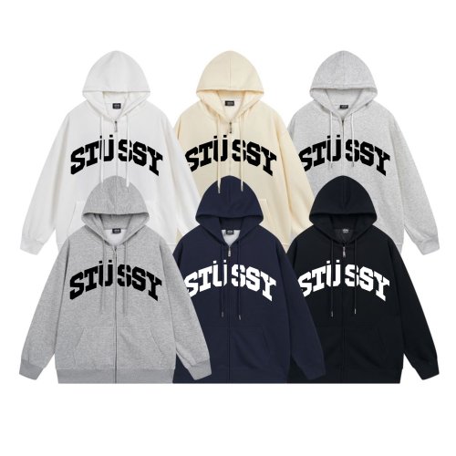Classic Print Hooded Cardigan with Chest Lettering 6 colors