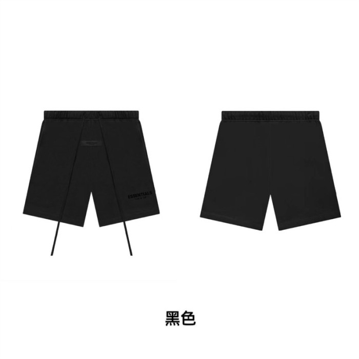 1:1 quality version Black flocking printed shorts