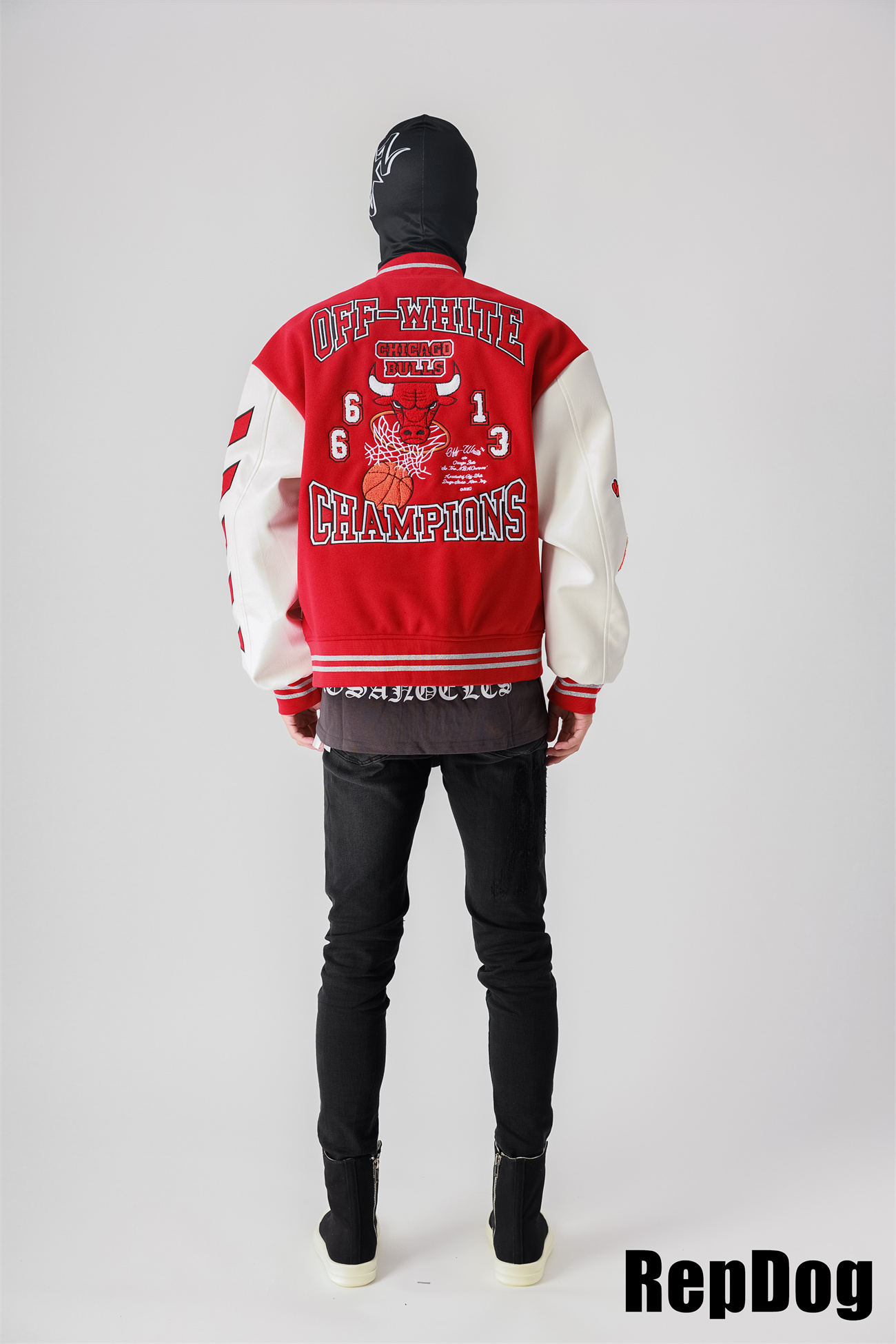 [including comparative images of repdog and other seller] 1:1 quality version patchwork leather embroidered baseball jacket 2 colors