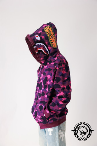 1:1 quality version Featured Double Head Camo Shark  Sweatshirt Hoodie 3 colors