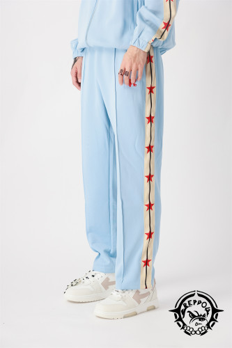 High Street Uniform Style with Side Stars Pants 2 Colors