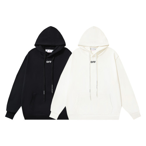 Terry Small Letter Print Hooded Sweatshirt 2 colors