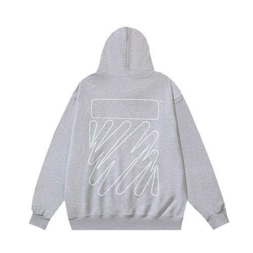 Cotton terry back line hooded sweatshirt 3 colors