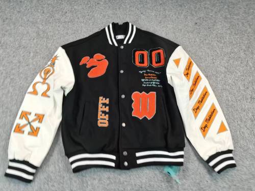 1:1 quality version Bully Orange Dragon And Tiger Monogrammed Embroidered Jacket
