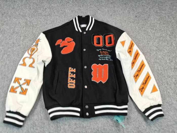 [buy more save more]1:1 quality version Bully Orange Dragon And Tiger Monogrammed Embroidered Jacket
