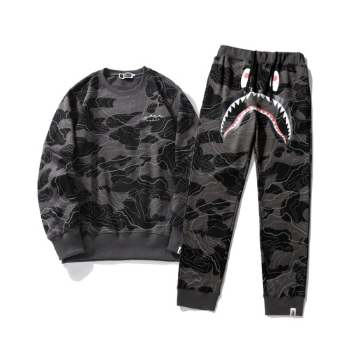Layered Camouflage Shark Pants 2 colors