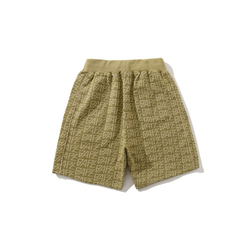 Full Print Letters Shorts Olive Color