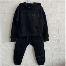 [buy more save more]1:1 quality version two row alphabet kids sweatshirt sweatpants set for kid 4 colors