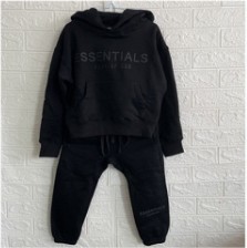 [buy more save more]1:1 quality version Two Row Alphabet Kids Sweatshirt Sweatpants Set for kid 4 colors