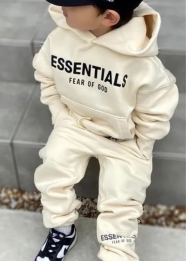 [buy more save more]1:1 quality version two row alphabet kids sweatshirt sweatpants set for kid 4 colors