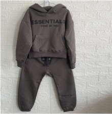 [buy more save more]1:1 quality version two row alphabet kids sweatshirt sweatpants set for kid 4 colors