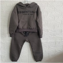 [buy more save more]1:1 quality version Two Row Alphabet Kids Sweatshirt Sweatpants Set for kid 4 colors