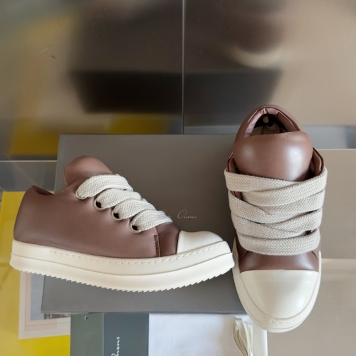 1:1 quality version Trendy Soft Cowhide High Top Bread Sneakers 3 colors