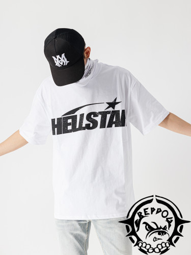 1:1 quality version Reversible Exaggerated Large Logo Print tee