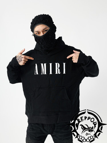 1:1 quality version Basic alphabet hoodie black
