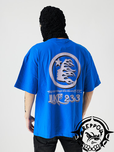 [buy more save more]Blue Totem sword printed tee