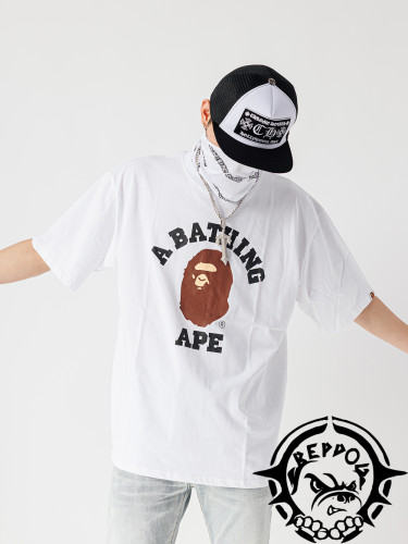 [buy more save more] Brown Ape Man Head monogram Print Short sleeve 5 colors