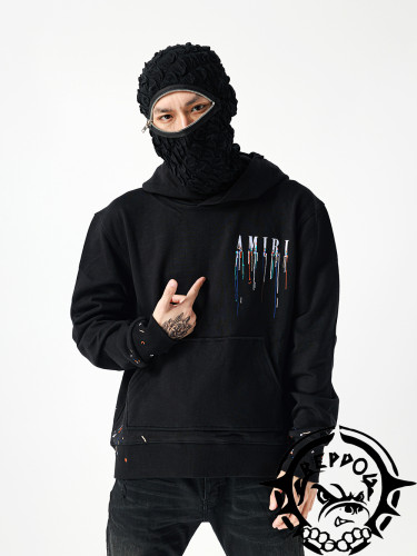 1:1 quality version Embroidery dripping letter hoodie