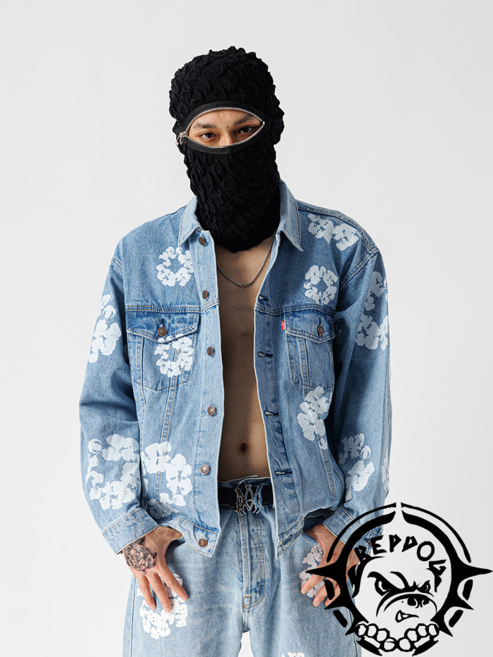 1:1 quality version High Street Kapok Denim Jacket 2 Colors