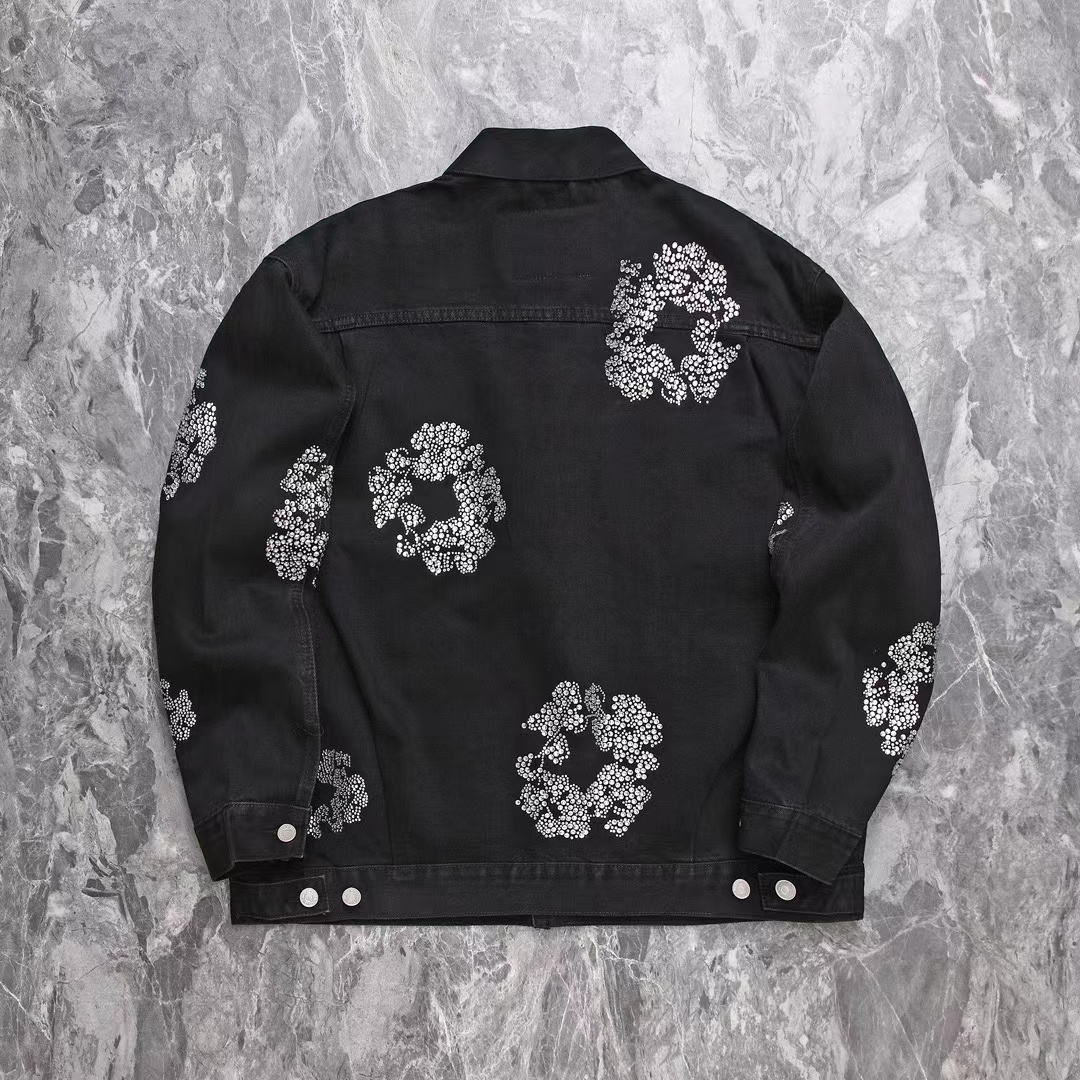 [buy more save more] 1:1 quality version artificial diamond cottonwood denim jacket