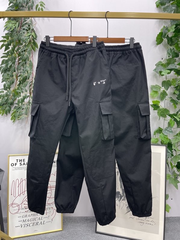[Buy More Save More]1:1 quality version Sweatpants with large side pockets in dark plaid
