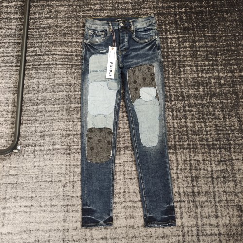 1:1 quality version Patch Logo Print Jeans