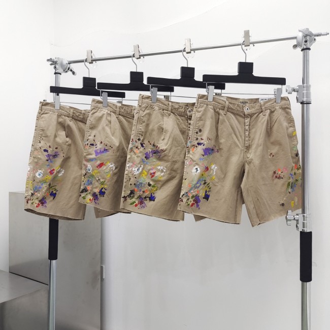 1:1 quality version Hand Painted Ink Splattered Shorts