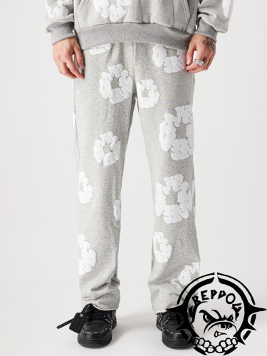 High Street Foam Kapok Print Hoodie& Sweatpants Set 2 colors