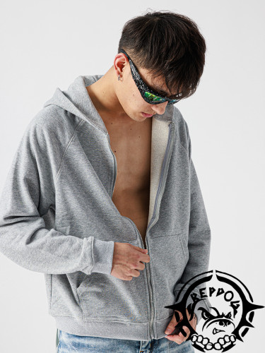 [buy more save more] Fully embroidered hooded cardigan zipper jacket