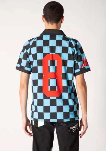 1:1 quality version Checkered Square Neck tee