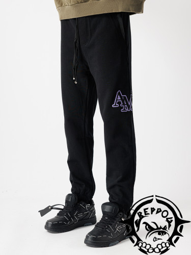 1:1 quality version Classic Embroidered Alphabet Loose Sweatpants
