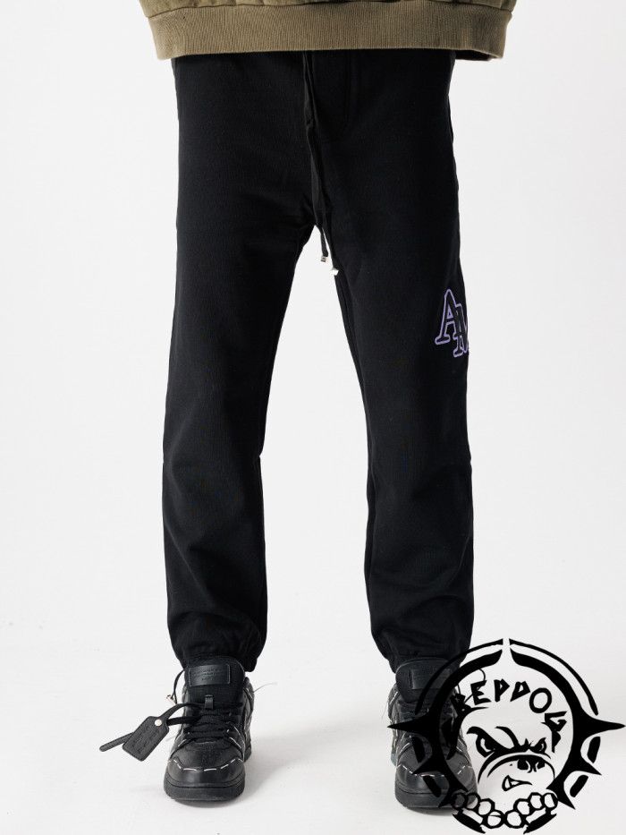 1:1 quality version Classic Embroidered Alphabet Loose Sweatpants