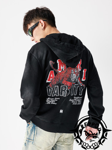 [buy more save more] 1:1 quality version Cotton terry symmetrical printed hooded sweatshirt