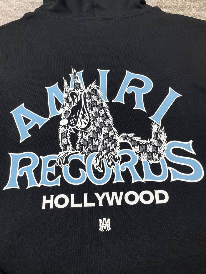 1:1 quality version Old Wolf Embroidered Hooded Sweatshirt