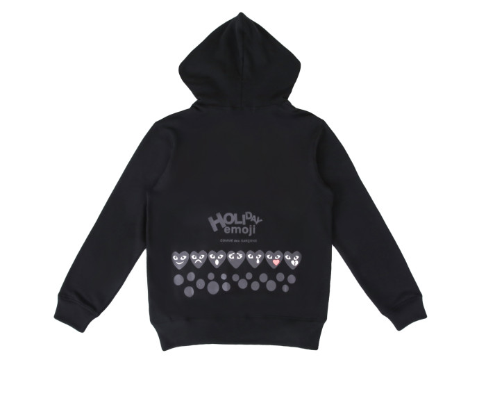 1:1 quality version Multi-Expression Heart Print Hoodie 2 Colors